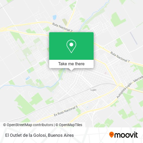 El Outlet de la Golosi map