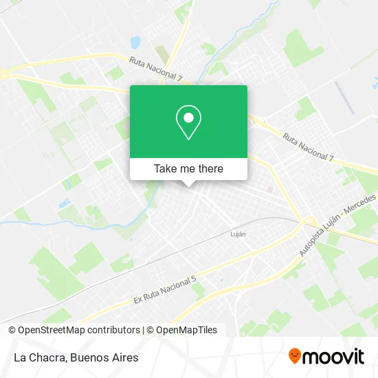 La Chacra map