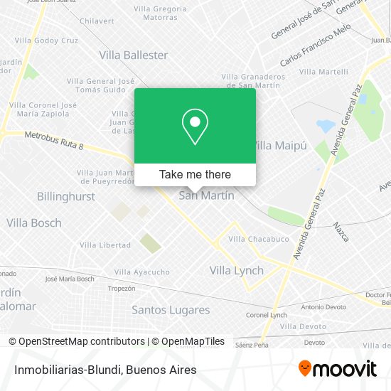 Mapa de Inmobiliarias-Blundi