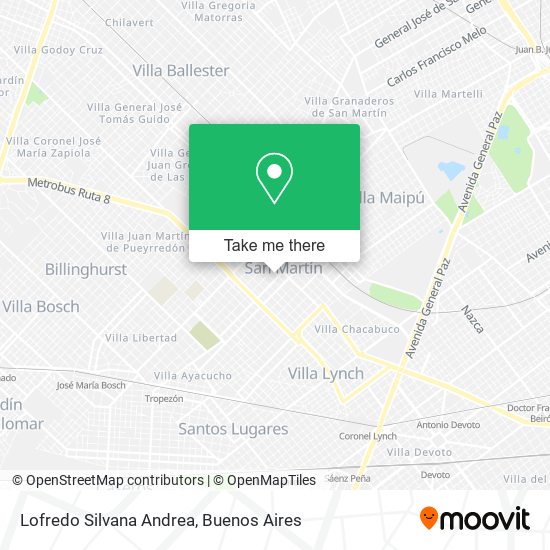 Lofredo Silvana Andrea map