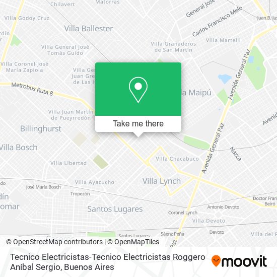 Tecnico Electricistas-Tecnico Electricistas Roggero Aníbal Sergio map