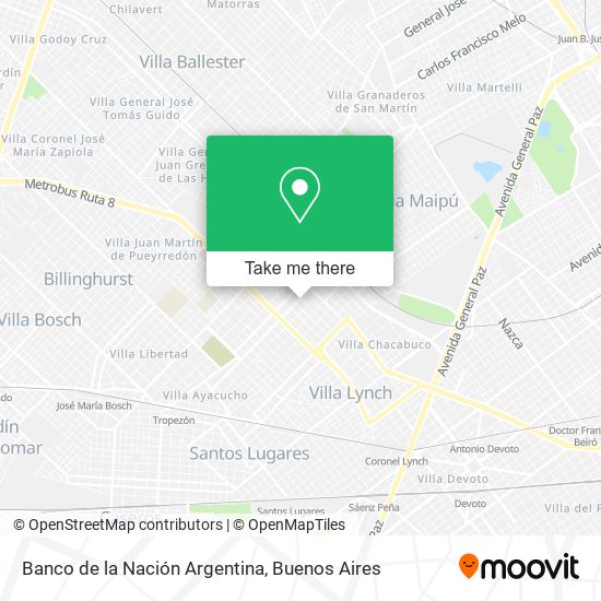 Banco de la Nación Argentina map