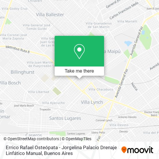 Errico Rafael Osteópata - Jorgelina Palacio Drenaje Linfático Manual map