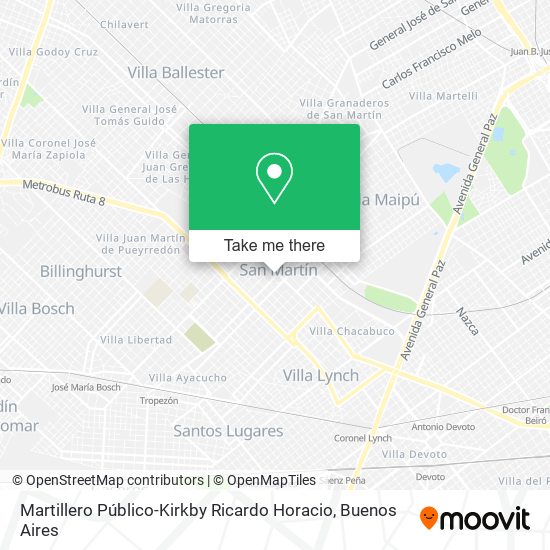 Mapa de Martillero Público-Kirkby Ricardo Horacio