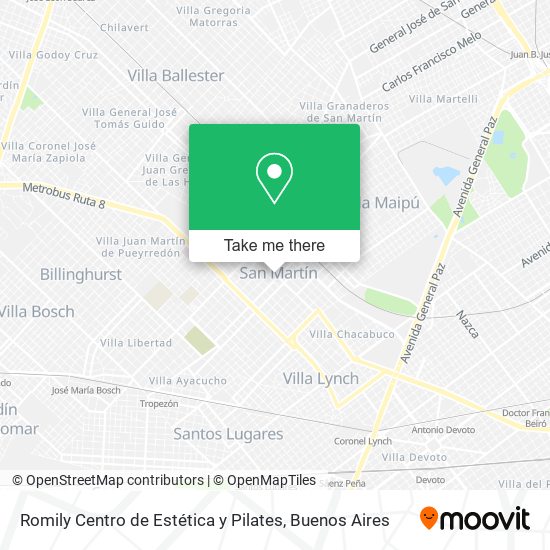 Romily Centro de Estética y Pilates map