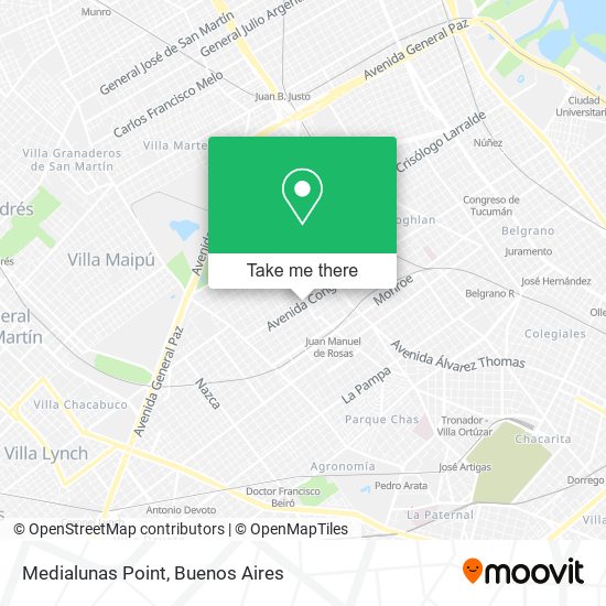 Mapa de Medialunas Point