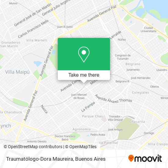 Traumatólogo-Dora Maureira map