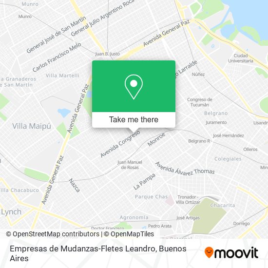 Empresas de Mudanzas-Fletes Leandro map
