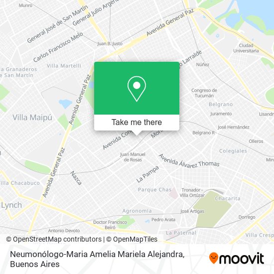 Neumonólogo-Maria Amelia Mariela Alejandra map