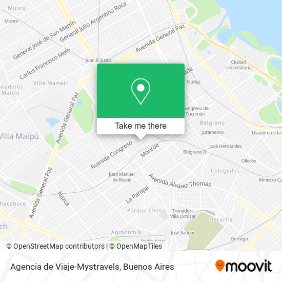 Mapa de Agencia de Viaje-Mystravels