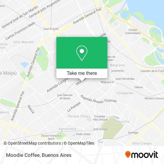 Moodie Coffee map