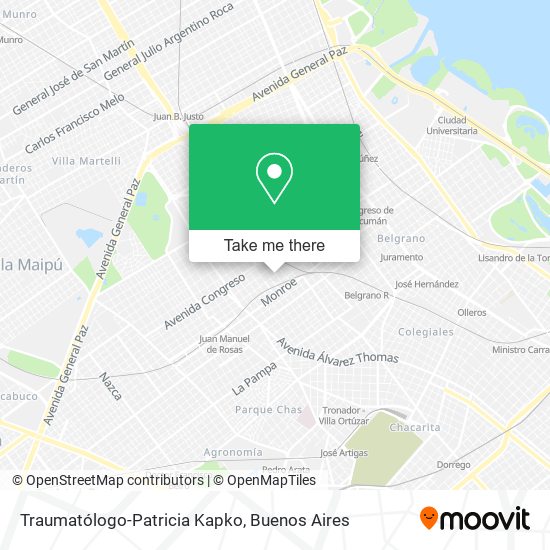 Traumatólogo-Patricia Kapko map