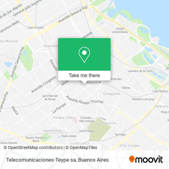 Mapa de Telecomunicaciones-Teype sa