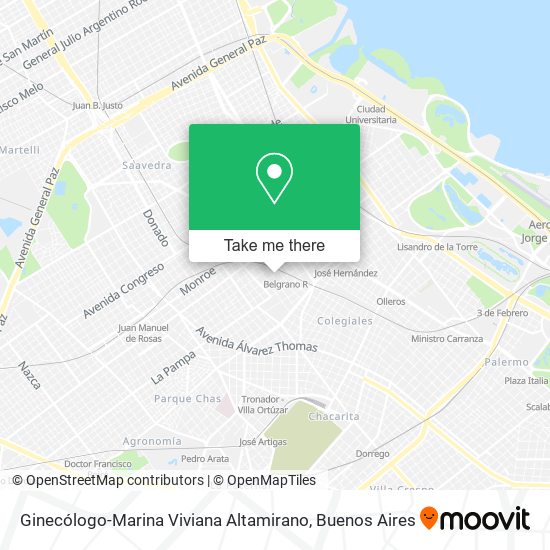 Ginecólogo-Marina Viviana Altamirano map
