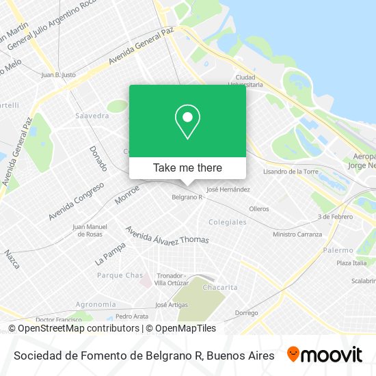 Sociedad de Fomento de Belgrano R map