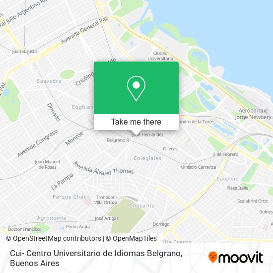 Mapa de Cui- Centro Universitario de Idiomas Belgrano