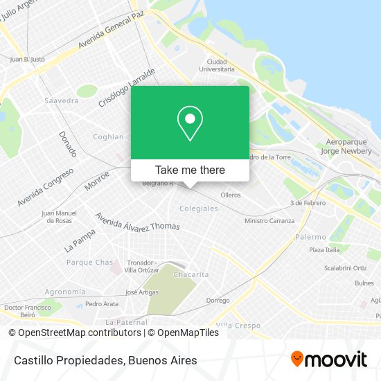 Castillo Propiedades map