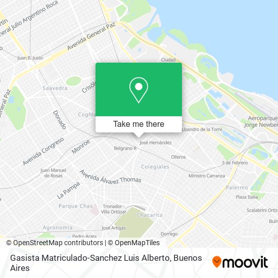 Gasista Matriculado-Sanchez Luis Alberto map