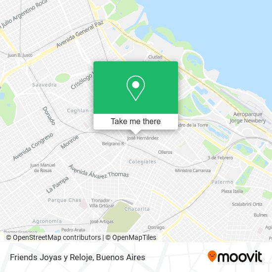 Mapa de Friends Joyas y Reloje