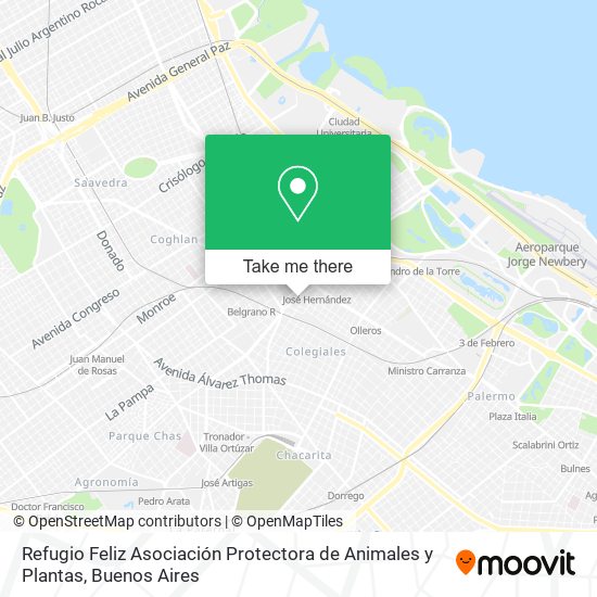 Refugio Feliz Asociación Protectora de Animales y Plantas map