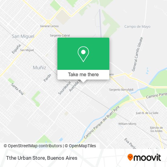 Tthe Urban Store map