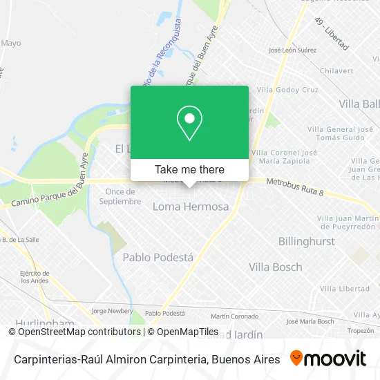 Mapa de Carpinterias-Raúl Almiron Carpinteria