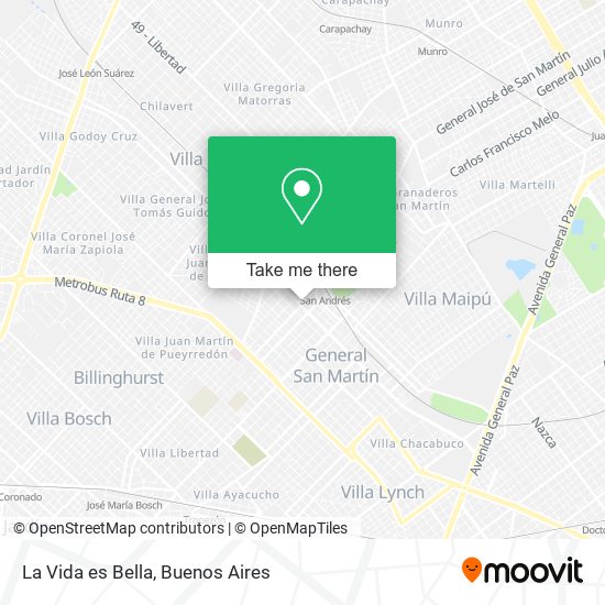 La Vida es Bella map