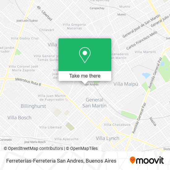 Ferreterías-Ferreteria San Andres map