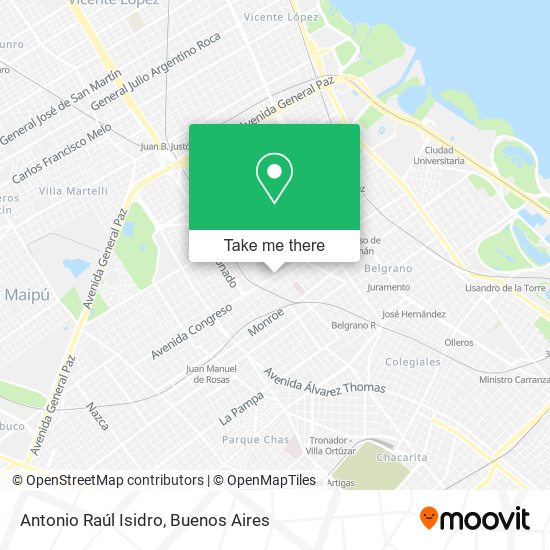Antonio Raúl Isidro map