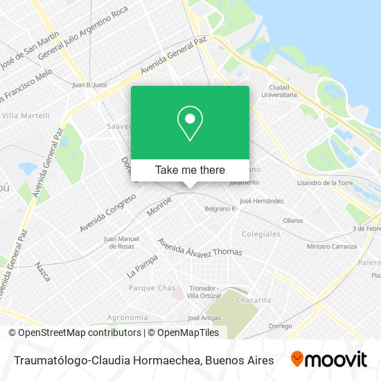 Mapa de Traumatólogo-Claudia Hormaechea
