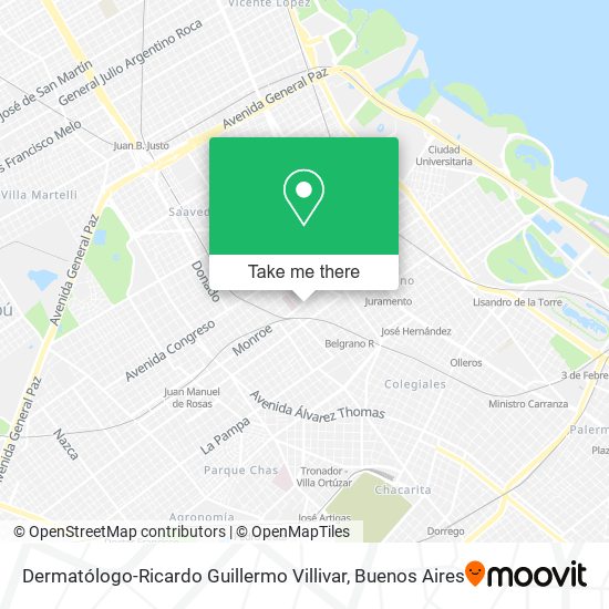 Dermatólogo-Ricardo Guillermo Villivar map