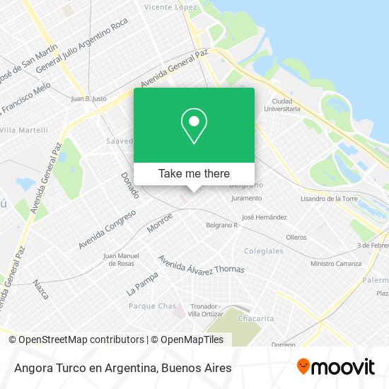 Angora Turco en Argentina map