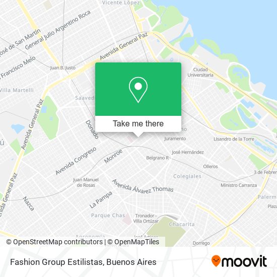 Mapa de Fashion Group Estilistas