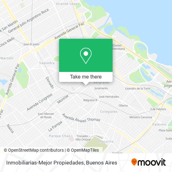 Inmobiliarias-Mejor Propiedades map