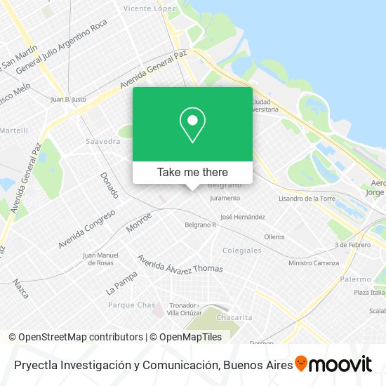 Pryectla Investigación y Comunicación map