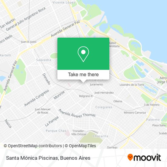 Santa Mónica Piscinas map
