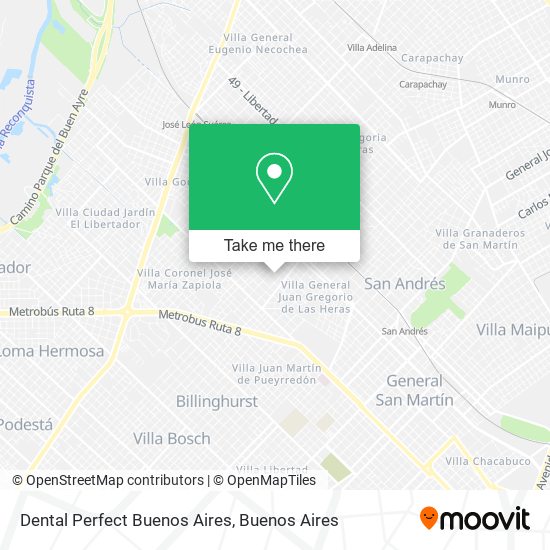 Dental Perfect Buenos Aires map