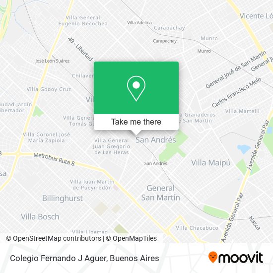 Mapa de Colegio Fernando J Aguer