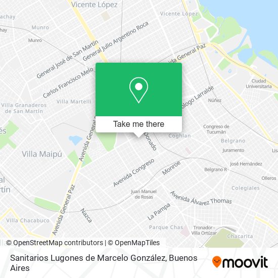 Sanitarios Lugones de Marcelo González map