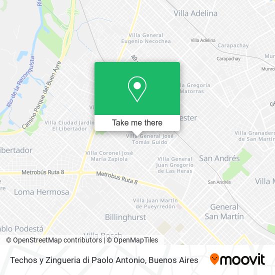Techos y Zingueria di Paolo Antonio map