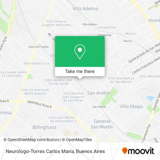 Mapa de Neurólogo-Torres Carlos María