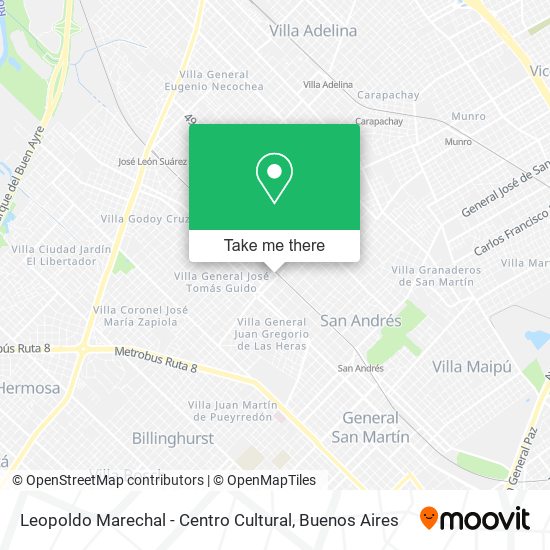 Mapa de Leopoldo Marechal - Centro Cultural