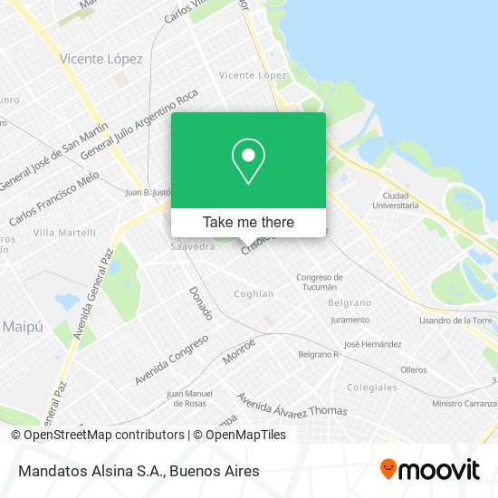 Mandatos Alsina S.A. map