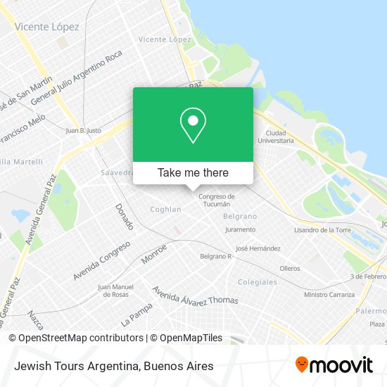 Jewish Tours Argentina map