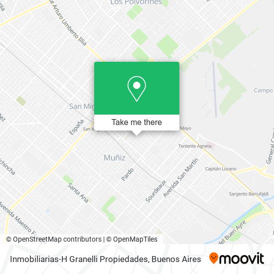 Mapa de Inmobiliarias-H Granelli Propiedades