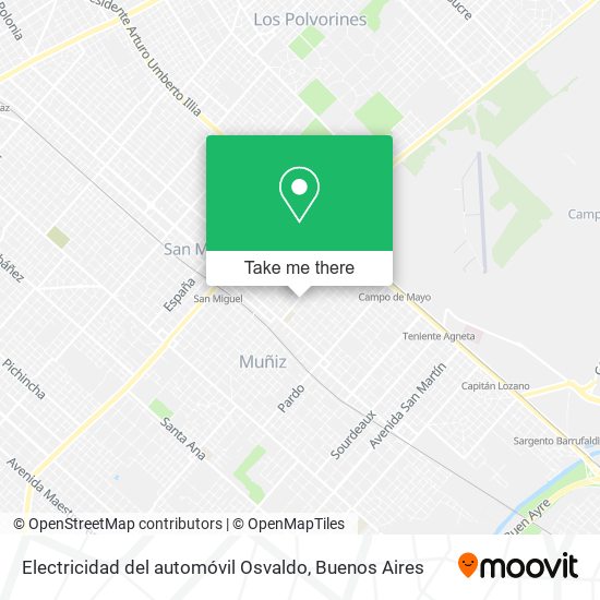 Mapa de Electricidad del automóvil Osvaldo