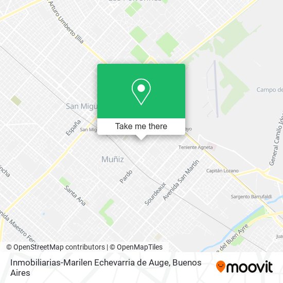 Mapa de Inmobiliarias-Marilen Echevarria de Auge