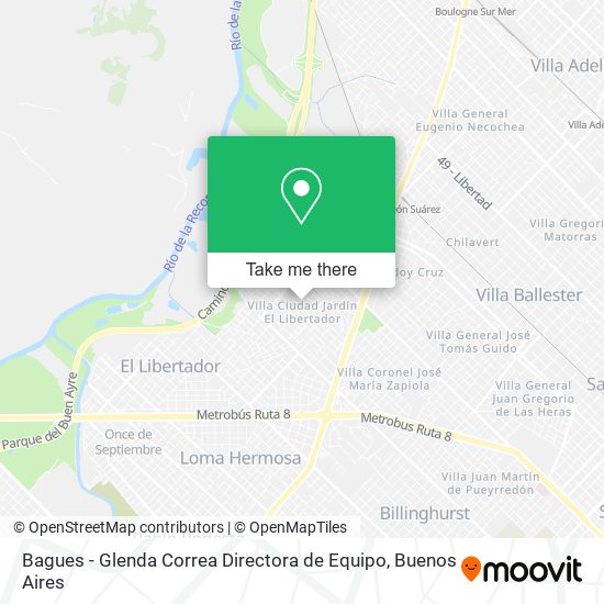 Mapa de Bagues - Glenda Correa Directora de Equipo