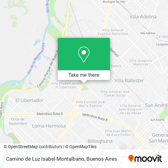 Mapa de Camino de Luz Isabel Montalbano