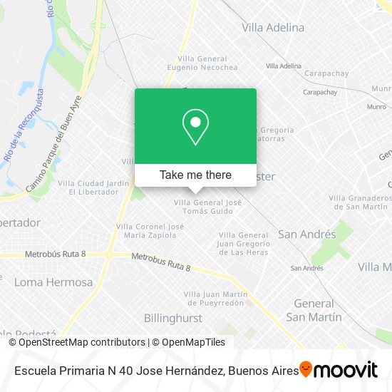 Escuela Primaria N 40 Jose Hernández map